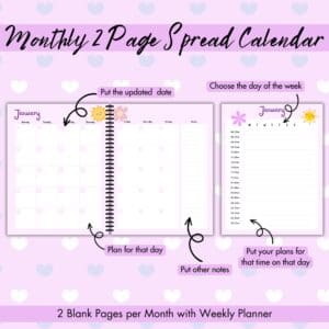 Purple Kids Chore Chart Bundle Promo Images