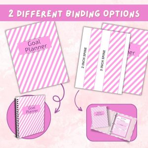 Pink Goal Planner & Workbook Bundle