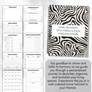 Black & White Home Organizing, Decluttering, & Room Makeover Bundle