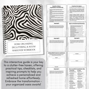 Black & White Home Organizing, Decluttering, & Room Makeover Bundle