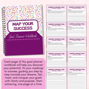 Pink Goal Planner & Workbook Bundle