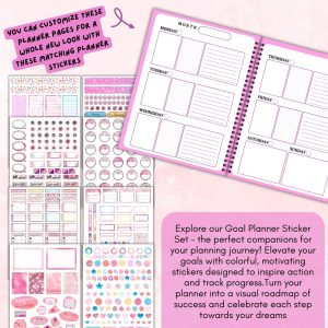 Pink Goal Planner & Workbook Bundle