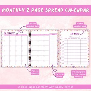 Pink Goal Planner & Workbook Bundle