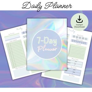 Blue 7 Day Planner Pack