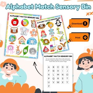 Alphabet Match Sensory Bin