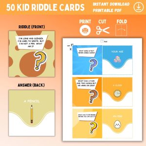 50 Kid Riddle Cards