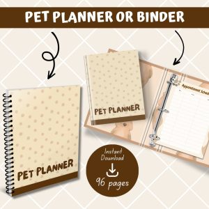 Pet Planner Or Binder