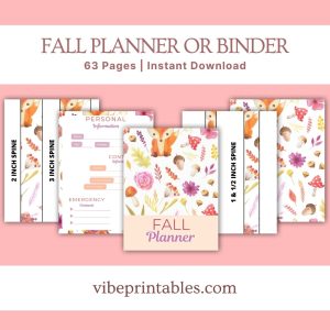 Fox Design Fall Planner Or Binder