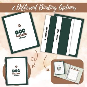 Dog Walker Planner Or Binder