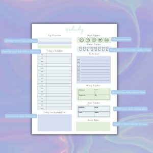 Blue 7 Day Planner Pack