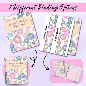 Colorful Social Media Planner Or Binder