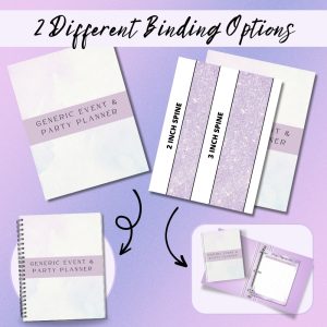 Purple Generic Event & Party Planner Or Binder