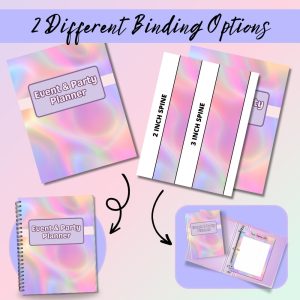 Colorful Generic Event & Party Planner Or Binder