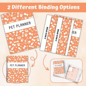 Orange Pet Planner Or Binder