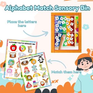 Alphabet Match Sensory Bin