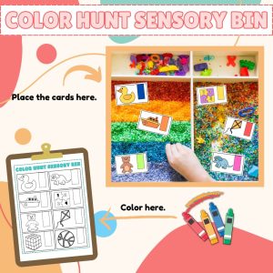 Color Hunt Sensory Bin