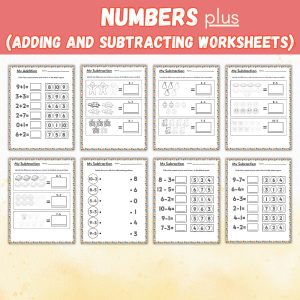 Numbers Adding & Subtracting Worksheets