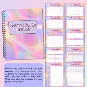 Colorful Generic Event & Party Planner Or Binder