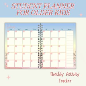 Pastel Student Plaanner Or Binder For Older Kids