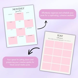 Colorful Social Media Planner Or Binder