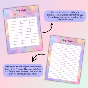 Colorful Generic Event & Party Planner Or Binder