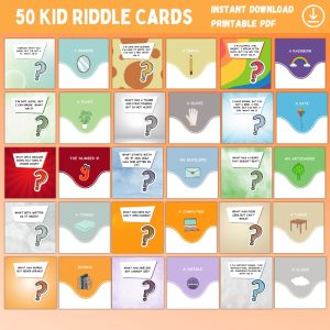 50 Kid Riddle Cards