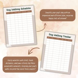 Dog Walker Planner Or Binder