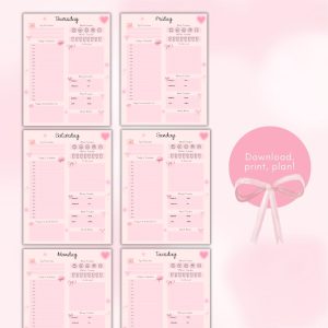 Pink 7 Day Planner Pack