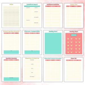 Heart Design Substitute Planner Or Binder