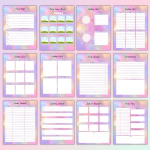 Colorful Generic Event & Party Planner Or Binder