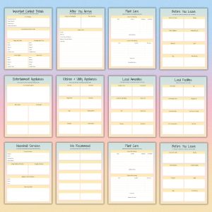 Colorful House Sitter Planner Or Binder