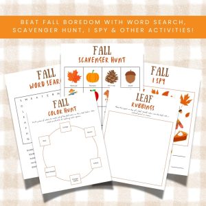 Fall Boredom Buster Pack