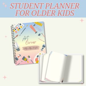 Pastel Student Plaanner Or Binder For Older Kids