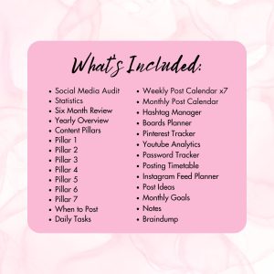 Butterfly Theme Social Media Planner Or Binder