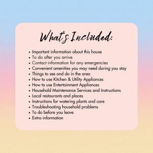 Colorful House Sitter Planner Or Binder