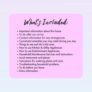 Purple House Sitter Planner Or Binder