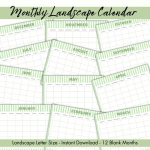 Green Stripe Social Media Planner Or Binder