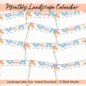 Flower Design House Sitter Planner Or Binder