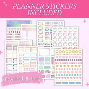 Pink Student Planner Or Binder For Older Kids