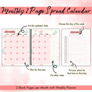 Heart Design Substitute Planner Or Binder