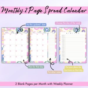 Colorful Social Media Planner Or Binder