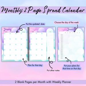 Green & Purple Generic Event & Party Planner Or Binder