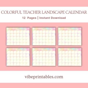 Colorful Teacher Planner Or Binder