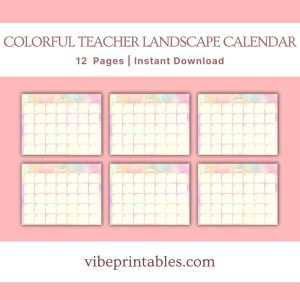 Colorful Teacher Planner Or Binder