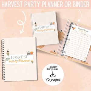 Harvest Party Planner Or Binder