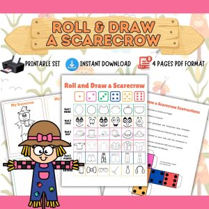 Roll & Draw A Scarecrow