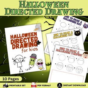 Halloween Directed Drawing For Kids