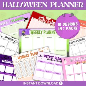 Halloween Planner Pages