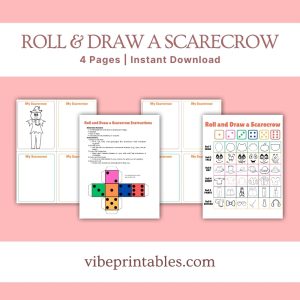 Roll & Draw A Scarecrow