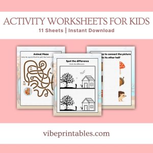 Activity Worksheets For Young Kids